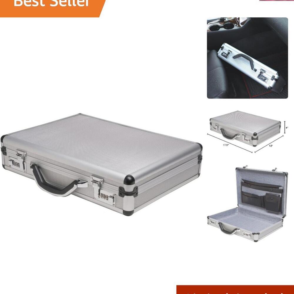 SPC-931R 17.5" x 4" x 13" Briefcase - Lightweight Aluminum with Lined Interior